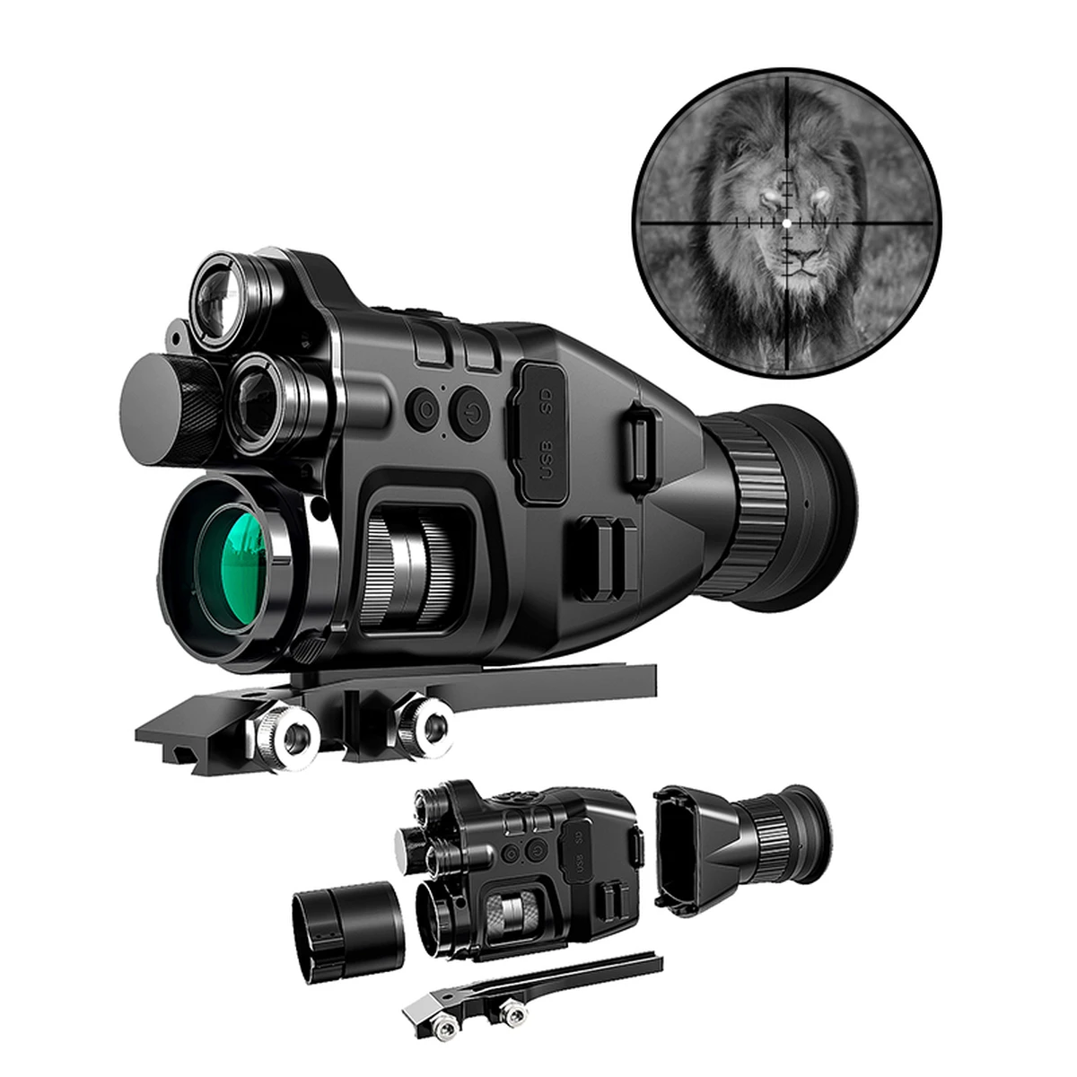 Lunette de vision nocturne haute définition HENBAKER IR CY789 Lunette de vision nocturne de chasse pour la chasse