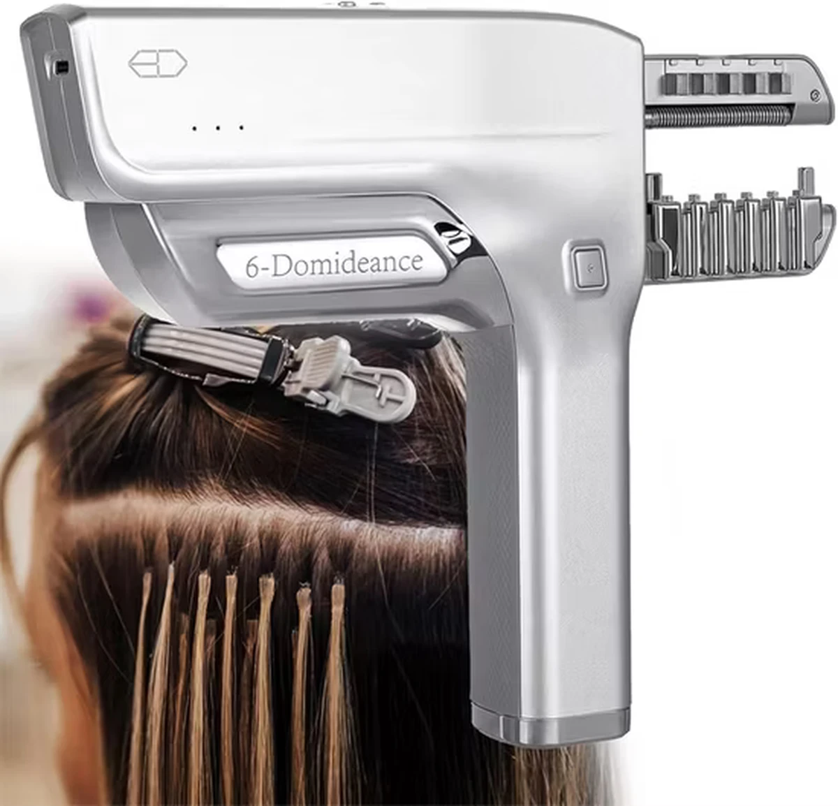 Outil professionnel d'extension de cheveux rapide 6D, machine intelligente d'extension de cheveux 6D, connecteur sans trace, outil de coiffure