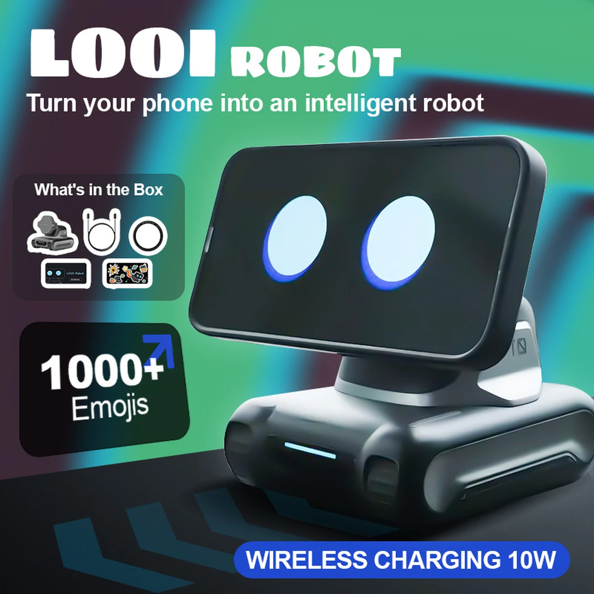 Robot Looi, smartphone, Chatgpt, grand modèle, dialogue vocal en anglais, reconnaissance visuelle