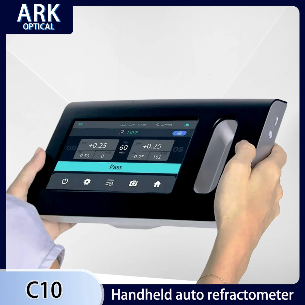 Augenprüfmaschine,automatischer Refraktor, mit 7-Zoll-Touchscreen, für Glaucoma, durchdringendes Hornhaut, Syndromauge