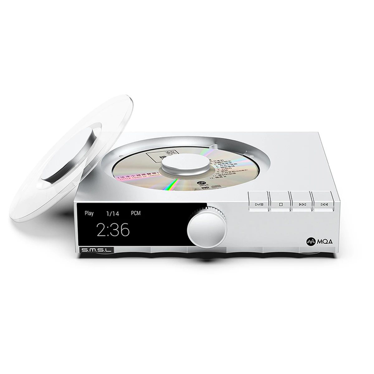 SMSL PL200T Lecteur CD Hi-Res – MQA-CD, DSD512, I2S, USB, AES/EBU