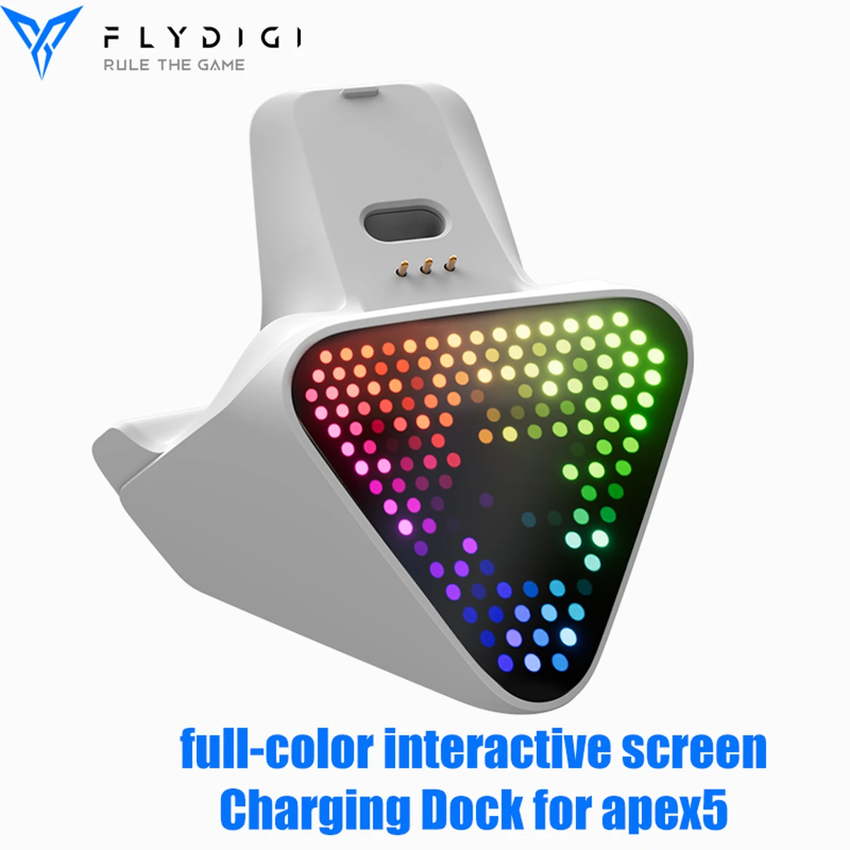 Station de charge Flydigi 2Pro, compatible avec l'Apex 5, charge ultra-rapide, éclairage RGB élégant