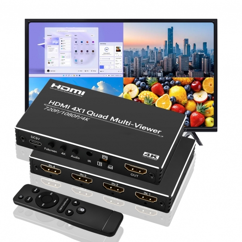 Multiviewer HDMI 4x1 Quadruple 1080p