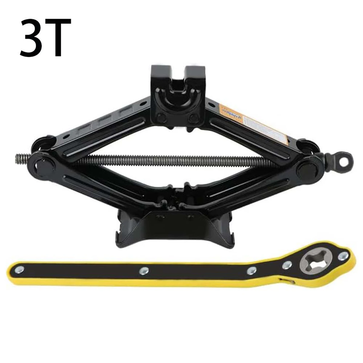 Cric ciseaux 3T pour voiture, support de levage d'urgence automatique à manivelle pour véhicules SUV