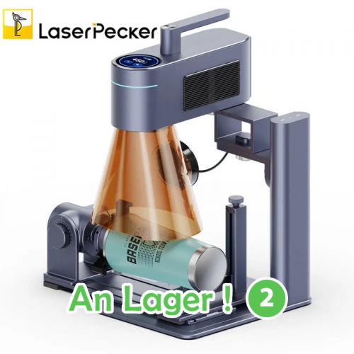 Laserpecker 4 Lazer engraver 450nm semiconductor blue light 1064nm infrared laser holder Mini 8k engraving and cutting machine+ Rotary Extension
