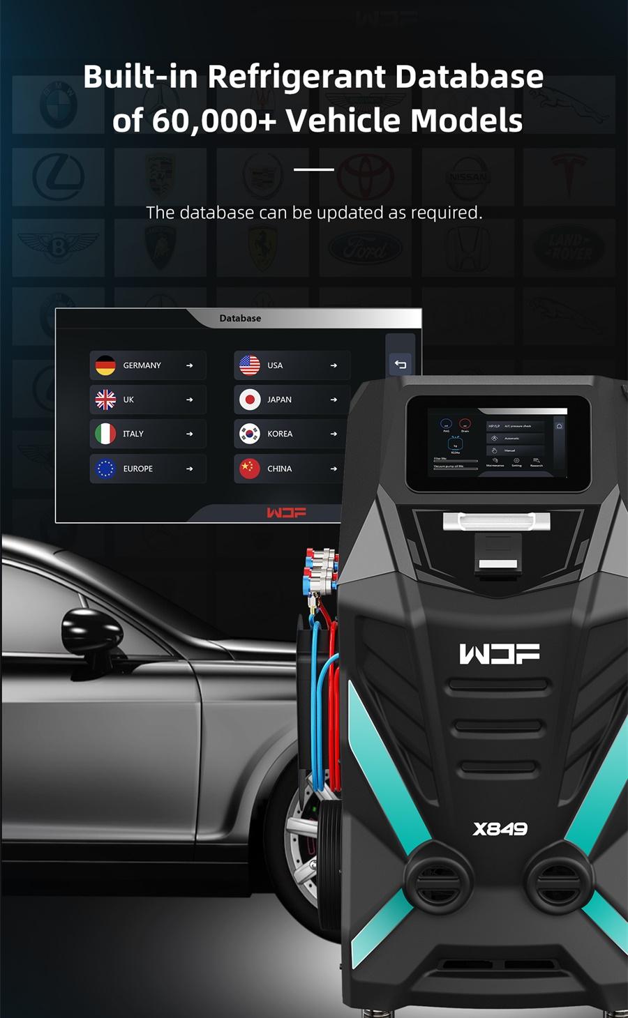 WDF X849 Vollautomatische Klimaservice-Station
