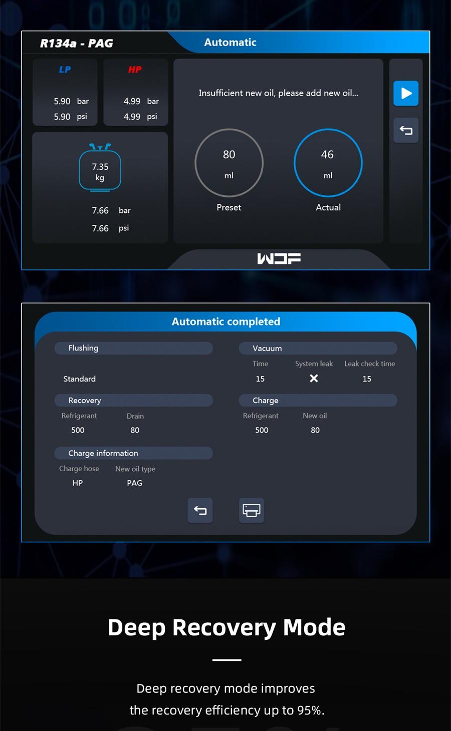 WDF X849 Vollautomatische Klimaservice-Station