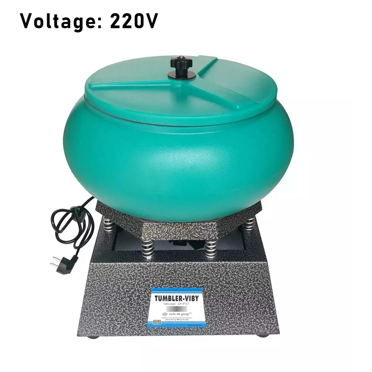 Ventouse vibrante extra large de qualité supérieure (43 cm) : Polisseuse humide/sèche pour bijoux en métal et finition des perles Ventouse vibrante extra large de qualité supérieure (43 cm) : Polisseuse humide/sèche pour bijoux en métal et finition des perles