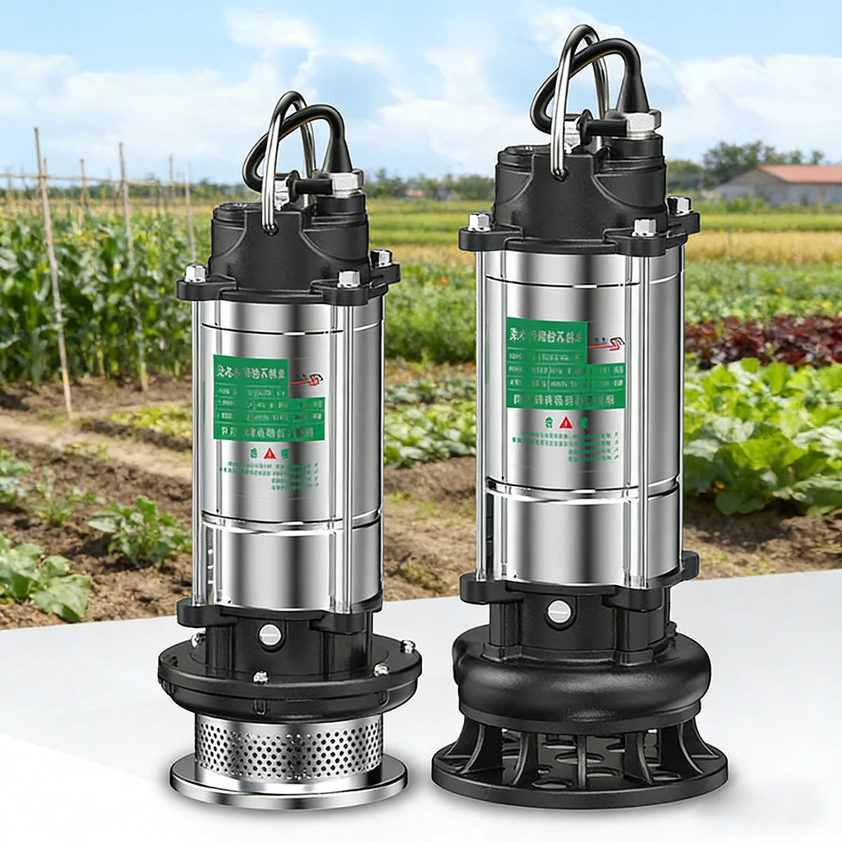 High-performance submersible pump 220V, stainless steel for irrigation in agriculture,wastewater disposal, pond water circulation, electric water pump High-performance submersible pump 220V, stainless steel for irrigation in agriculture,wastewater disposal, pond water circulation, electric water pump