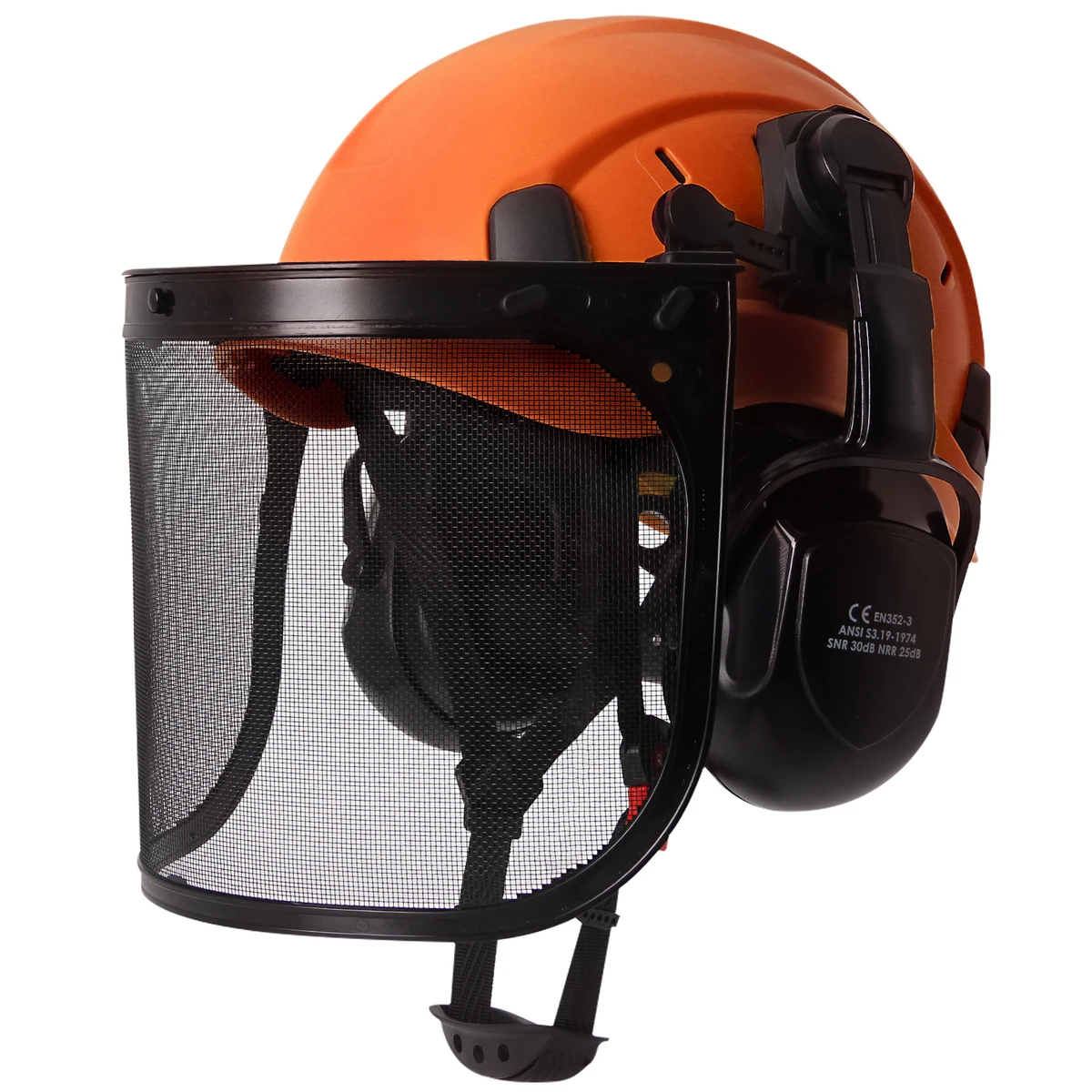 Professional forestry helmet with visor and ear protectors – safety helmet for chainsaws, tree work, forestry & construction work Professional forestry helmet with visor and ear protectors – safety helmet for chainsaws, tree work, forestry & construction work