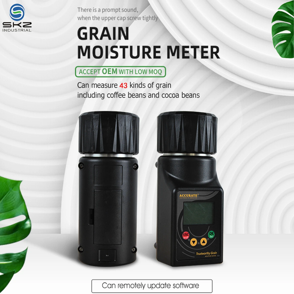 Humidimètre pour grains de maïs, de soja, de sésame et de tournesol