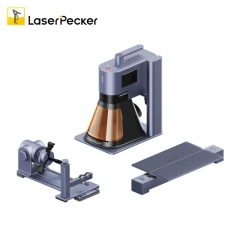 LaserPecker 5/LP5 Deluxe Smart 20W Fiber & Diode Laser Engraver with Rotary Extension, Slide Extension and Protective Enclosure