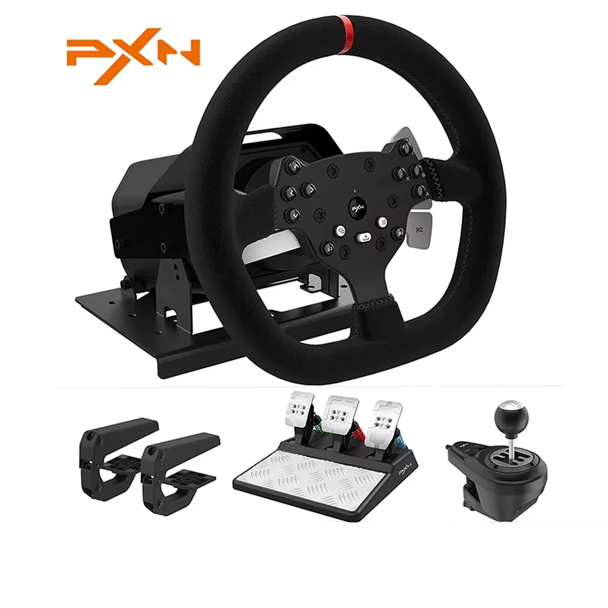 PXN V10 Game Steering Wheel Racing Simulator Steering Wheel Volante 270/900 Rotation for PC Windows 7/8/10/11/PS4/Xbox One/Xbox Series PXN V10 Game Steering Wheel Racing Simulator Steering Wheel Volante 270/900 Rotation for PC Windows 7/8/10/11/PS4/Xbox One/Xbox Series