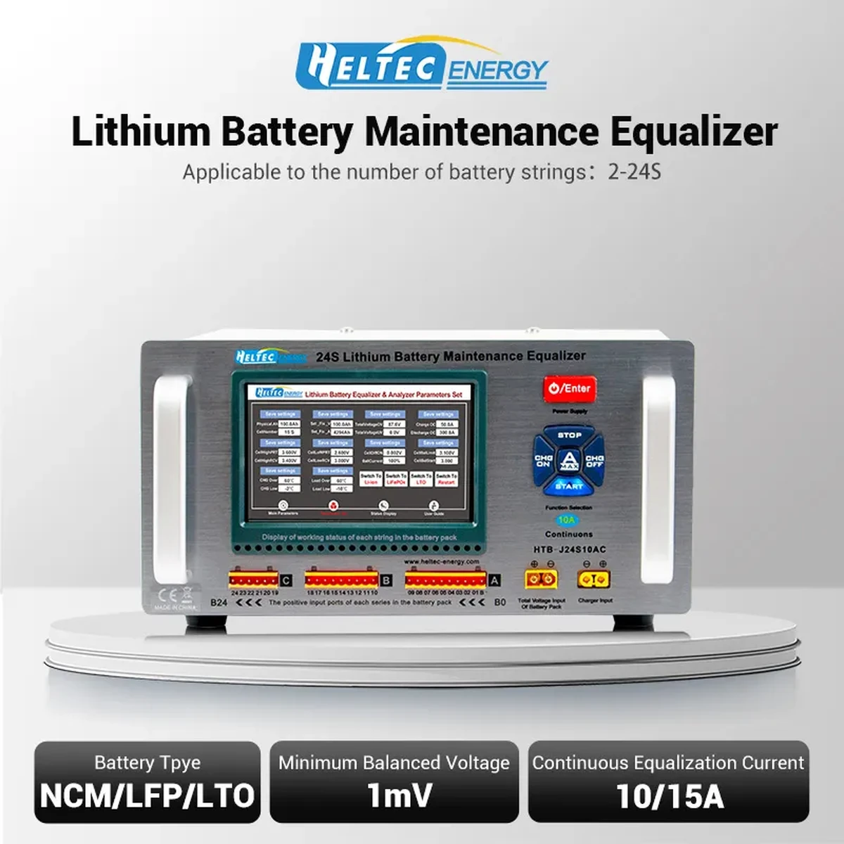 Heltec HTB-J24S 24S Lithium-Batterie-Equalizer & Wartungsgerät – Professionelles Reparaturgerät für Fahrzeugbatterien