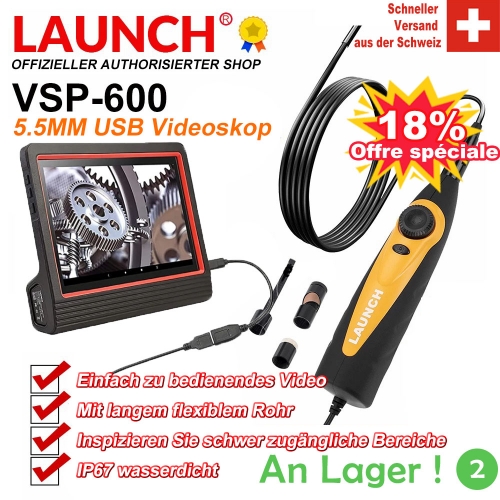 LAUNCH X431 VSP-600 Videoscope HD Inspektion Kamera für Anzeigen & Erfassung Video & Bilder
