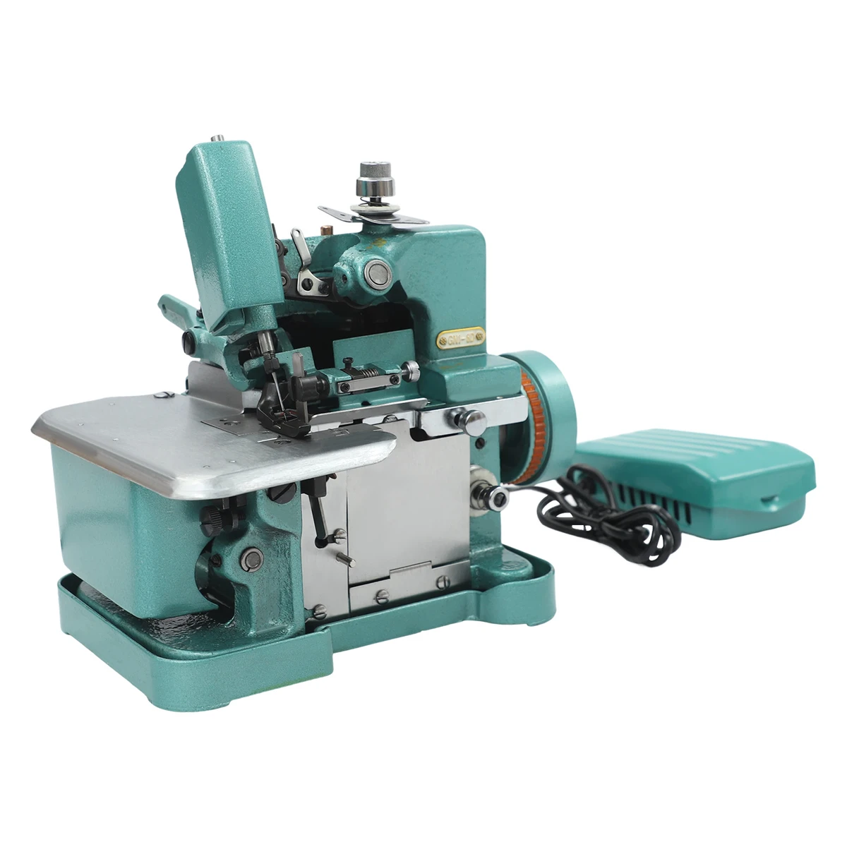 150W Elektrische Overlock-Maschine Tragbare Textil-Verarbeitungsmaschine mit Fußschalter für Baumwolle und Wolle, 3000 Stiche/Min. 150W Elektrische Overlock-Maschine Tragbare Textil-Verarbeitungsmaschine mit Fußschalter für Baumwolle und Wolle, 3000 Stiche/Min.