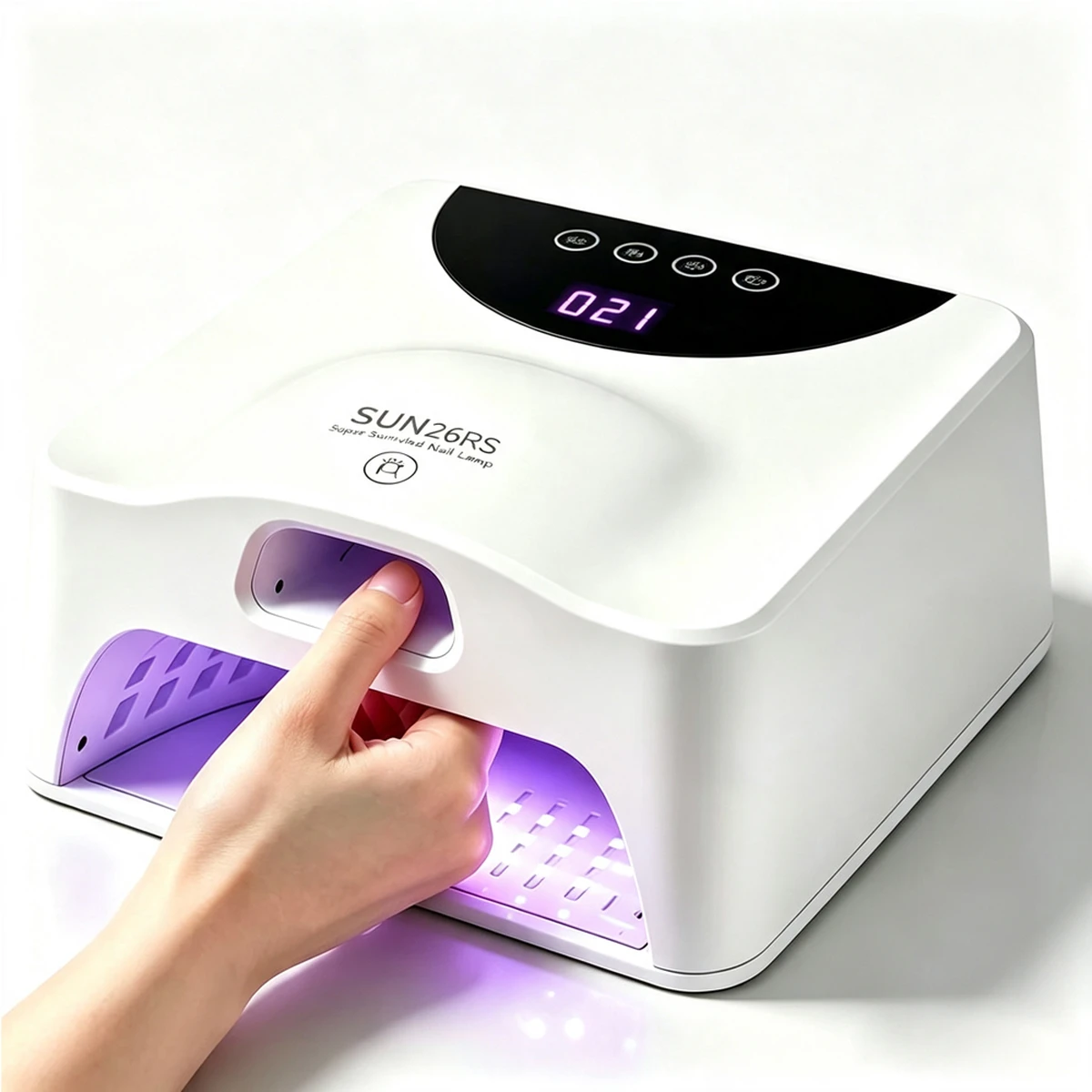 2-in-1 Daumen- & Vollhand-UV-LED-Nagellampe Schnelltrocknender Nageltrockner mit Magnetischem Spiegelsockel 2-in-1 Daumen- & Vollhand-UV-LED-Nagellampe Schnelltrocknender Nageltrockner mit Magnetischem Spiegelsockel