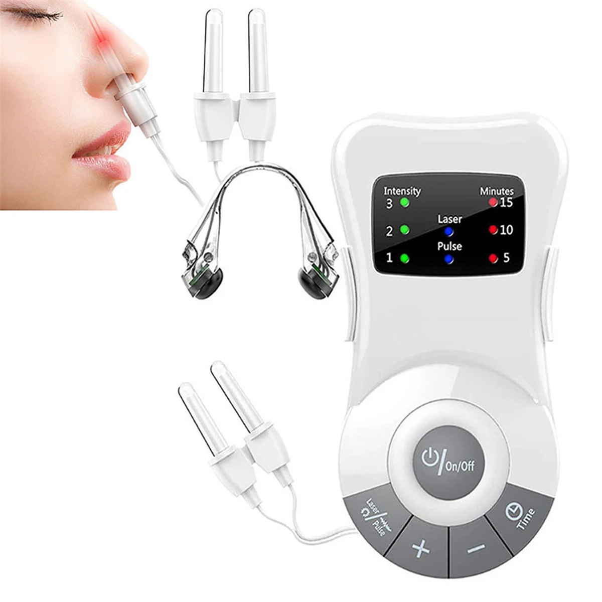 Rhinitis-Behandlung Nasen allergie mittel Niederfrequenz-Puls laser laufendes Niesen Behandlungs gerät therapeut ische Massage Rhinitis-Behandlung Nasen allergie mittel Niederfrequenz-Puls laser laufendes Niesen Behandlungs gerät therapeut ische Massage