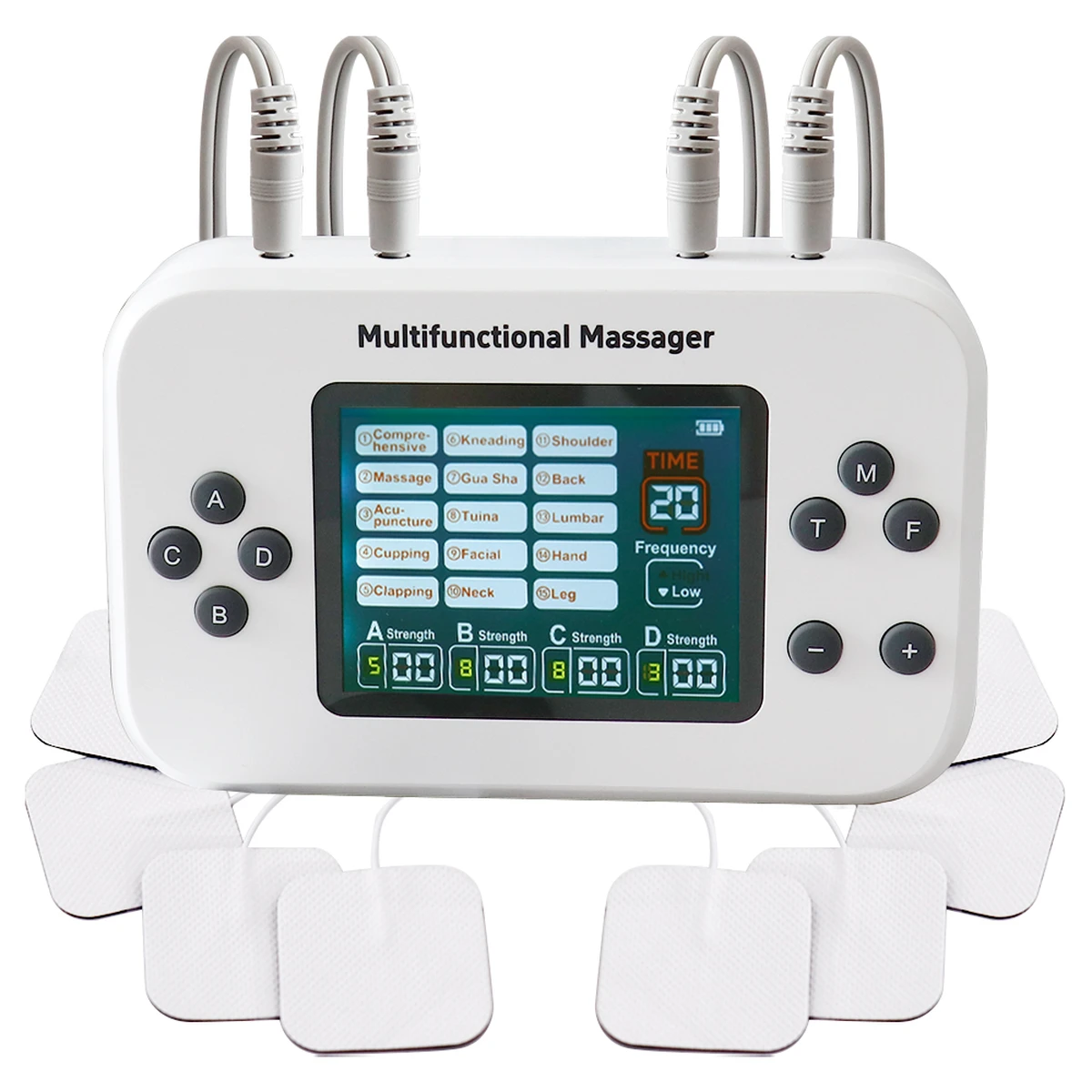 EMS Elektrischer Muskelstimulator TENS-Gerät Elektrostimulator Pulsmassagegerät Wiederaufladbar Ganzkörperpflege