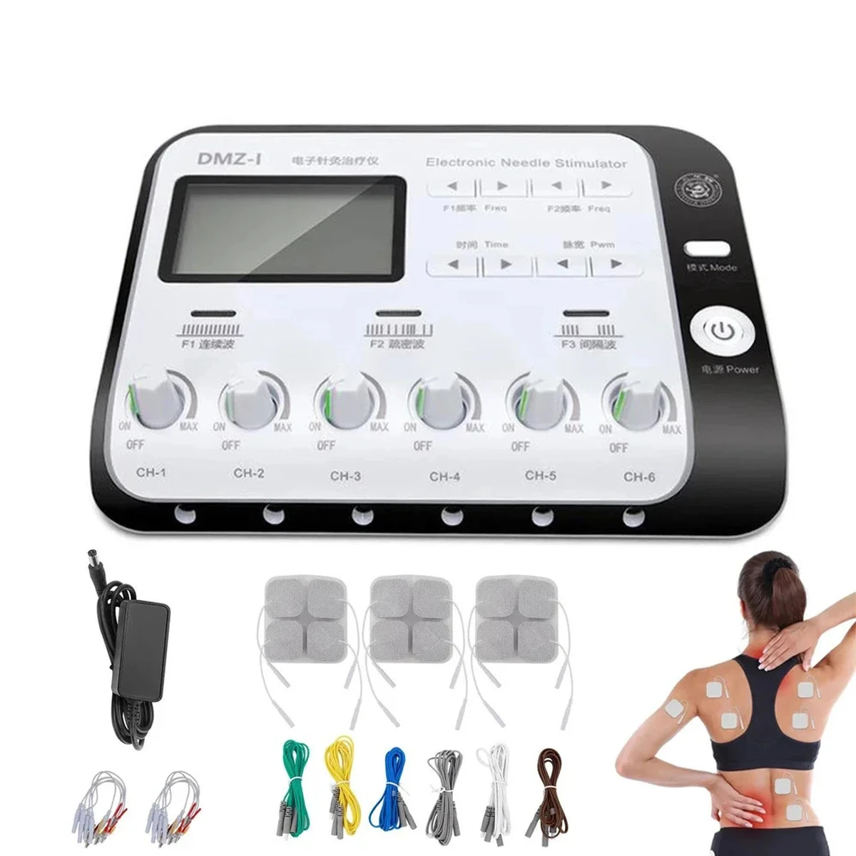 Elektroakupunktur-Stimulationsmassagegerät TENS Puls-Akupunktur- und Moxibustionstherapie-Ausgangspflaster-Massagegerät