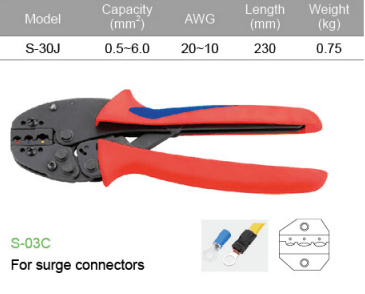 Hand Crimping Tools For surge connectors