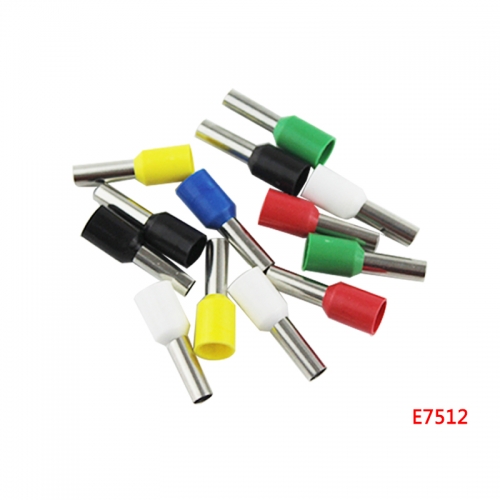 E7512 Tube insulating Insulated terminals 0.75MM2 Cable Wire Connector Crimp Terminal