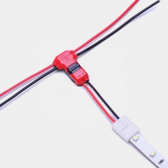 Non-stripped quick wire terminal block connector HY-JXD-T2 18-22 AWG pluggable Led wire joint cable connector