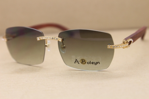 2017 new metal diamond sunglasses T8100905 high quality fashion sunglasses wooden T8100905 glasses