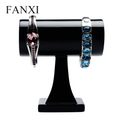 FANXI Custom Jewellery Shop and Store Showcase Rack For Ring Bangle Bracelet Bangle Exhibitor Black Lacquer Jewelry Display