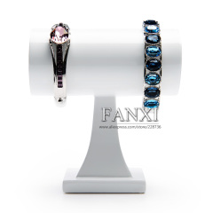 FANXI Luxury White Glossy finish White Lacquer Shop Exhibitor Oganizer For Ring Earrings Bangle Bracelet Showcase Resin Jewelry Display