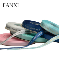 FANXI Wholesale Customized Color And Logo jewelry Associated For Jewellery Shop Boxes Decoration Custom Silk Ribbon