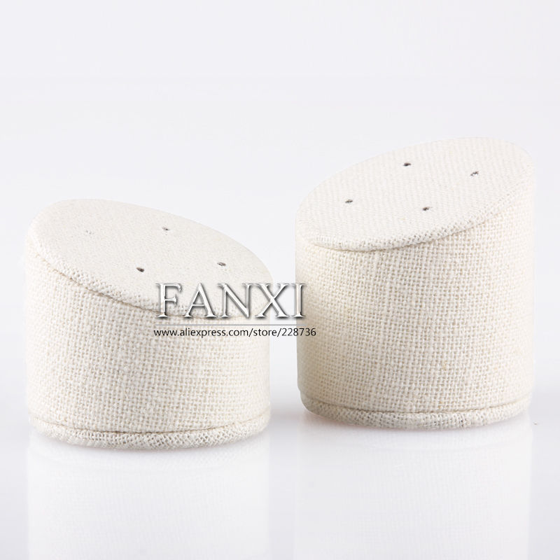 FANXI Wholesale Modern Ear Stud Jewelry Displays Set Showcase Linen Holder Jewellery Stand Earring Display