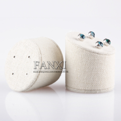 FANXI Wholesale Modern Ear Stud Jewelry Displays Set Showcase Linen Holder Jewellery Stand Earring Display