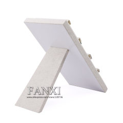 FANXI China Wholesale Folding Wood Ear Stud Display Pierced Earrings Jewlery Display Shelves