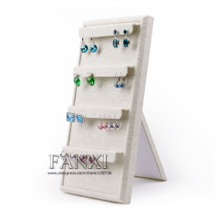 FANXI China Wholesale Folding Wood Ear Stud Display Pierced Earrings Jewlery Display Shelves