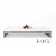 FANXI Flexible Creamy White Linen Jewelry Display Stand For Ring Earrings Necklace Bangle Organizer Jewellery Display Board