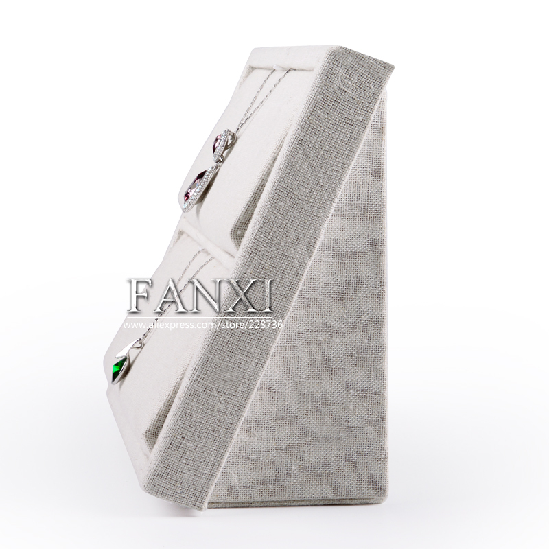 FANXI Manufacturer Jewelry Display Creamy White Superior Quality Pendant Necklace Display Stand