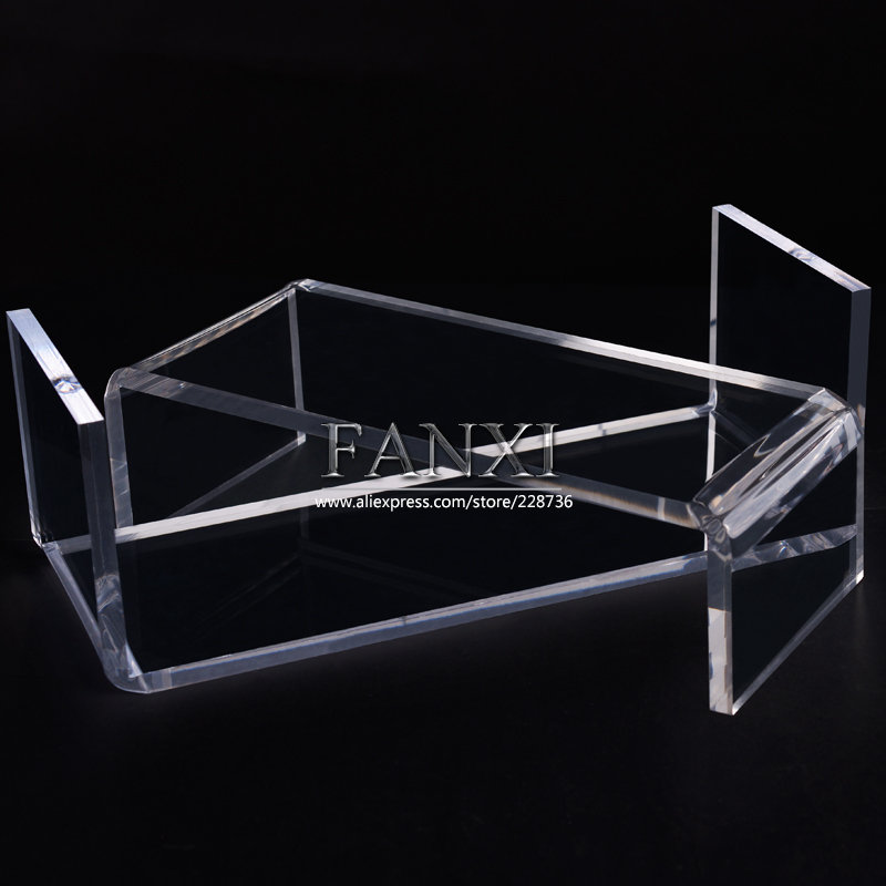 FANXI Chinese Supplier Wholesale Necklace Ring Shelf Set All Match Desk Stand Clear Acrylic Jewelry Display