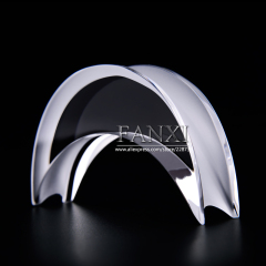 FANXI Factory Wholesale Custom Bracelet Display Shelf Stand Moon Shape Transparent Matte Acrylic Bracelet Display Rack