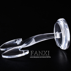 FANXI Wholesale Custom Unique Design Ear Stud Jewelry Display Shelf Stand Clear Acrylic Earrings Display Rack