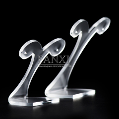 FANXI Wholesale Jewelry Display Double Earring Matte Acrylic Earring Display Stand