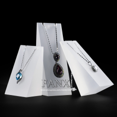 FANXI High Quality Matte Three-piece Acrylic Luxury Necklace Pendant Display Stand