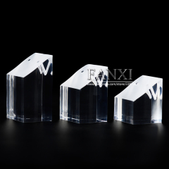 FANXI Delicate High Transparency Shop Counter Jewelry Exhibitor Sets Earrings Holders Stand Set Clear Acrylic Earrings Display