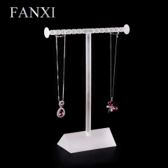 FANXI Luxury Acrylic T Bar Shape Necklace Bangle Bracelet Display Stand For Counter Exhibition