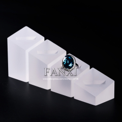 FANXI Custom Color MatteTransparant Acrylic Four-piece Ring Holder Ring Display Stand