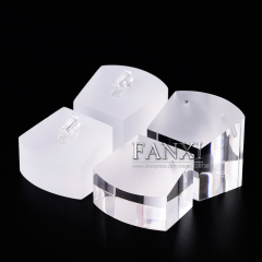 FANXI Wholesale China factory custom Matte acrylic jewellery shop and store showcase frost plexiglass earring ring display organizers