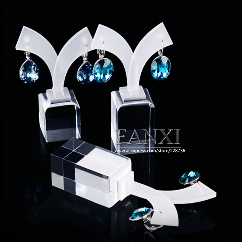 FANXI Custom Ear Stud Showcase Display For Exhibition And Jewelry Show Transparent Acrylic Earrings Display