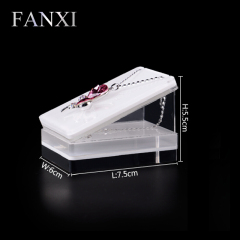 FANXI Exquisite Custom Acrylic Jewelry Ring Bracelet Necklace Display Set High Transparency Blocks Free Match Acrylic Stand