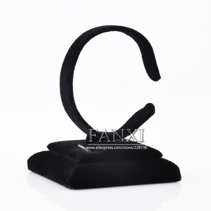 FANXI Wholesale China Supplier Bangle Bracelet Display Stand Exhibitor Bracelet Velvet Watch Display Stand