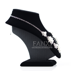 FANXI Custom Luxury Classic For Jewelry Shop And Window Showcase Black Velvet Necklace Display